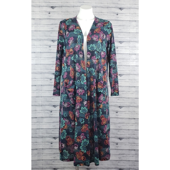 LuLaRoe Sweaters - LuLaRoe Floral Kimono Duster Cardigan